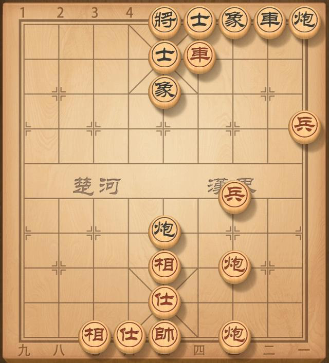 图解：闷宫杀法，红马占据九宫要点将军，黑将被自己的士象所困，动弹不得