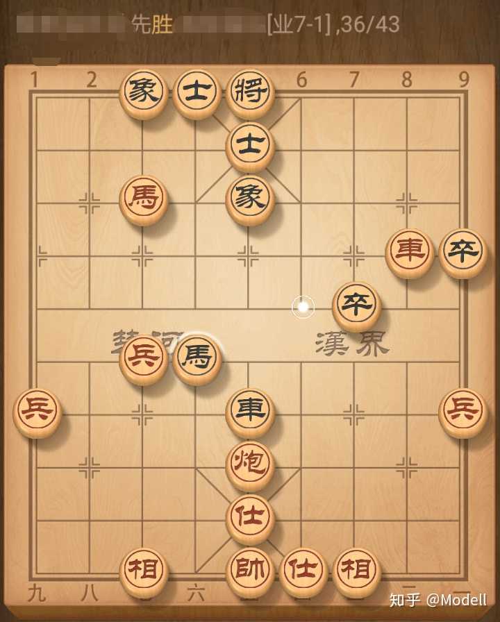 中国象棋中局牵制战术示意图，展示红方车炮牵制黑方子力